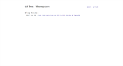 Desktop Screenshot of gilesthompson.co.nz